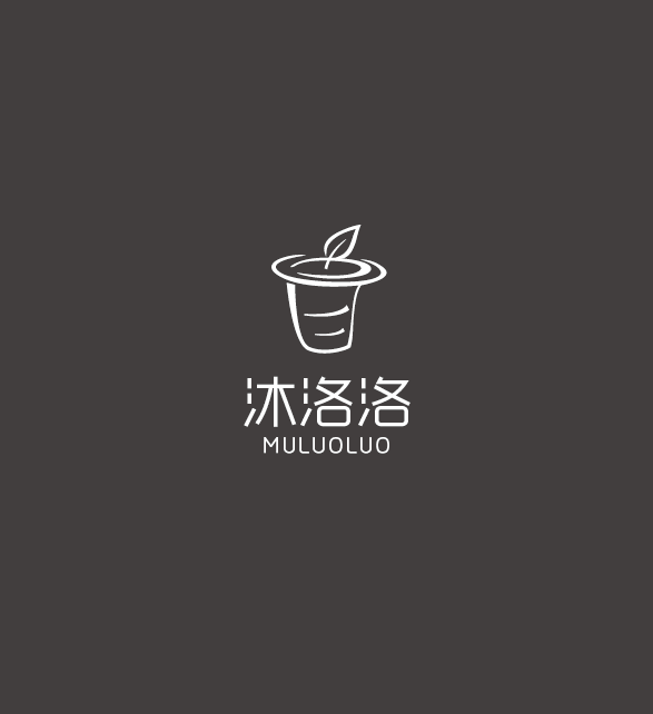 沐洛洛商标设计 奶茶咖啡店logo设计